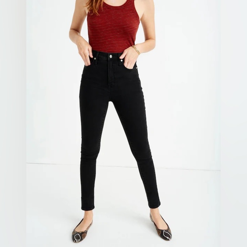 Madewell Black High Rise Skinny Jeans Size 30